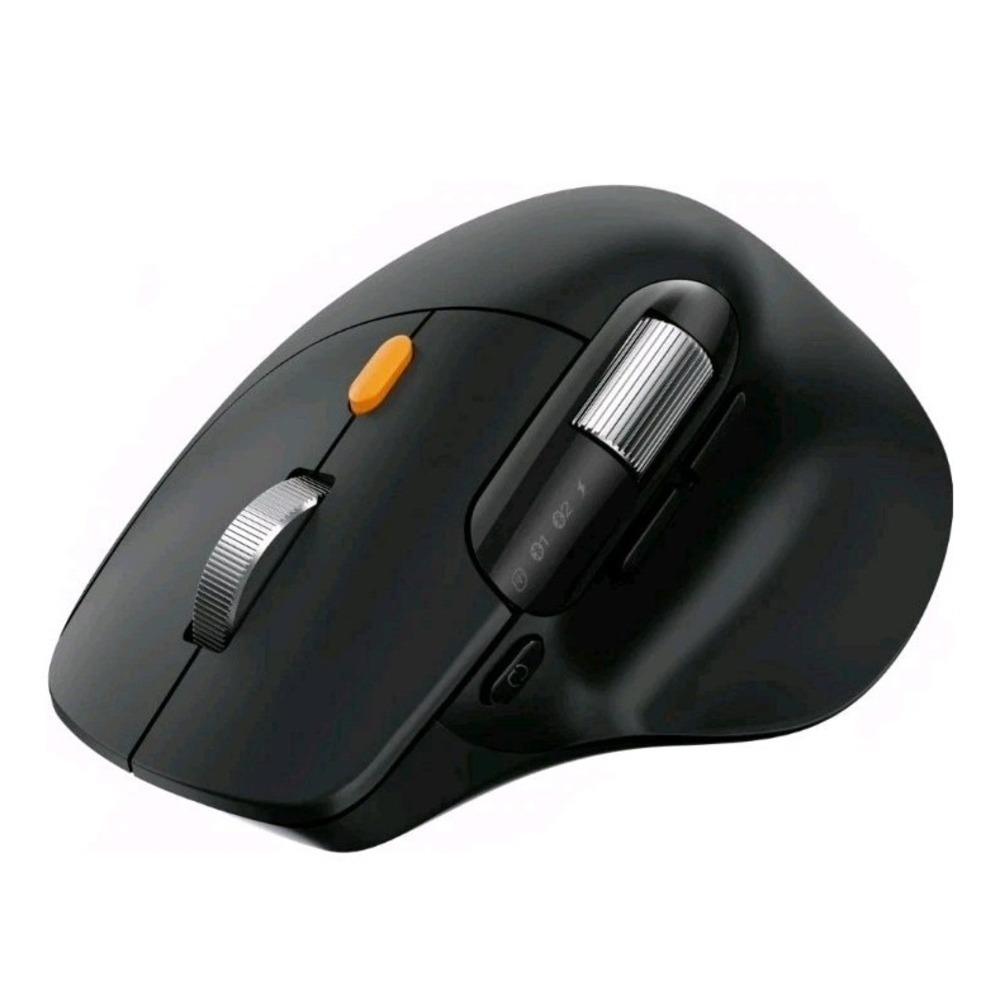 ProtoArc EM25 Ergonomic Mouse with Fast Scrolling, 2.4G Wireless + 2* Bluetooth